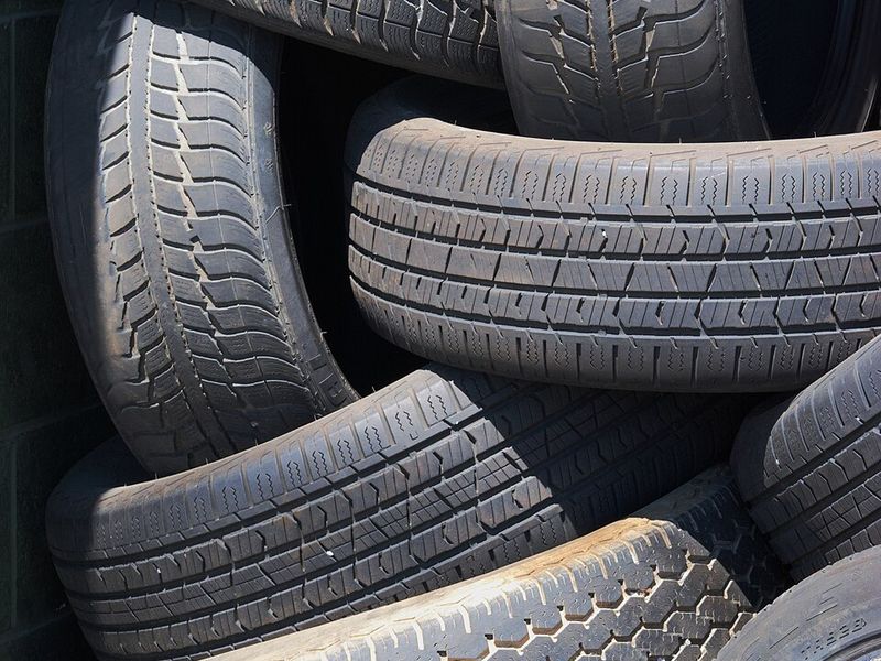 Stack of car tires